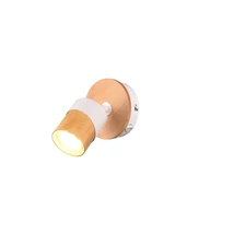 Spot Trio ARUNI metal, lemn, alb, maro, GU10 - 801170131