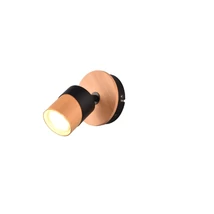 Spot Trio ARUNI metal, lemn, negru, maro, GU10 - 801170132