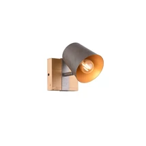 Spot Trio BELL metal, lemn, nichel, maro, E14 - 801900167