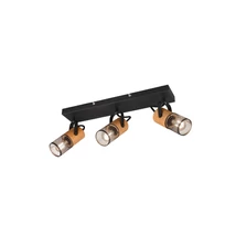 Spot Trio TOSH metal, lemn, negru, maro, E14 - 804300332