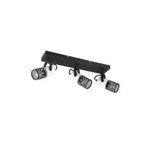 Spot Trio TOSH metal, lemn, negru, alb, E14 - 804300334