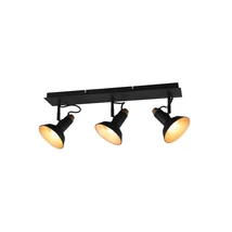 Spot Trio ROXIE metal, negru, E14 - 811900332