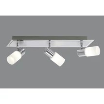 Spot Trio CLAPTON metal, sticla, crom, alb, LED, 3000K, 3x4.3W, 1290lm - 821410305