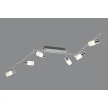 Spot Trio CLAPTON metal, sticla, crom, alb, LED, 3000K, 6x4.3W, 2580lm - 821410605