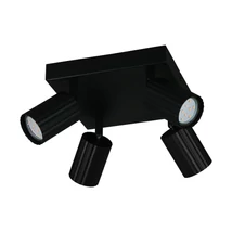 Plafoniera Trio SOKA metal, negru, GU10 - 867730432