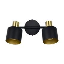 Plafoniera Trio EVA metal, negru, auriu, E14 - 868800280