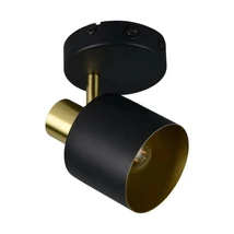 Aplica de perete Trio EVA metal, negru, auriu, E14 - 868870180