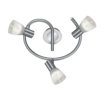 Spot Trio LEVISTO metal, sticla, nichel, alb, E14 - 871090307