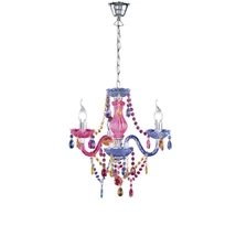 Candelabru Trio LÜSTER metal, acril, crom, multicolor, E14 - R11073017