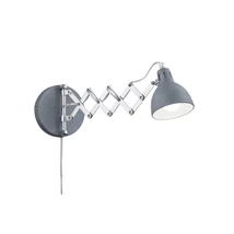 Aplica de perete Trio SCISSOR metal, gri, E14 - R20321078