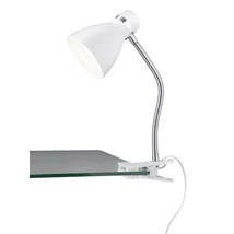 Veioza cu clema Trio HARVEY metal, plastic, alb, E27 - R20731231