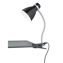 Veioza cu clema Trio HARVEY metal, plastic, negru, E27 - R20731232