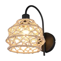 Aplica de perete Trio HIVE metal, natural, negru, E27 - Trio-R21681736
