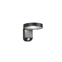 Aplica de perete exterioara cu senzor Trio POSADAS plastic, antracit, 3000K, 4.5W, 290lm, IP44 - R22251142
