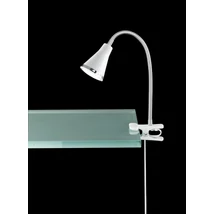 Veioza cu clema Trio ARRAS plastic, metal, alb, crom, LED, 3000K, 4W, 400lm - R22711101