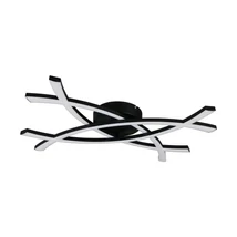 Plafoniera Trio POLLOCK metal, plastic, negru, alb, LED, 22W, 3000K, 2500Lm - R23691132