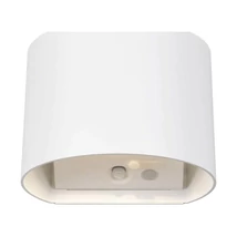 Aplica de perete de exterior cu senzor Trio GENIE metal, alb, 2W, 3000K, 300Lm, IP44 - R24161631