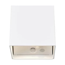 Aplica de perete de exterior cu senzor Trio GENIE metal, alb, 2W, 3000K, 300Lm, IP44 - R24169631