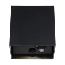 Aplica de perete de exterior cu senzor Trio GENIE metal, negru, 2W, 3000K, 300Lm, IP44 - R24169632
