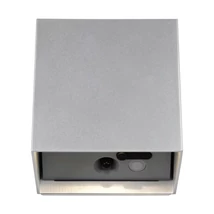 Aplica de perete de exterior cu senzor Trio GENIE metal, gri, 2W, 3000K, 300Lm, IP44 - R24169687