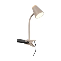 Lampa cu clema Trio PONGO plastic, bej, LED, 4.5W, 500lm, 3000K - Trio-R25831143