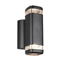 Aplica de perete exterior Trio BARCELOS metal, negru, GU10, IP44 - Trio-R26446232