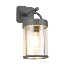 Aplica de perete exterior Trio ALMERIA metal, plastic, antracit, transparent. E27, IP44 - Trio-R26476142