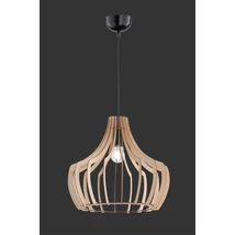 Pendul Trio WOOD metal, lemn, negru, maro, E27 - R30253830