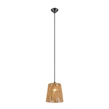 Pendul Trio HOLM plastic, hartie, negru, maro, E27 - R31041026