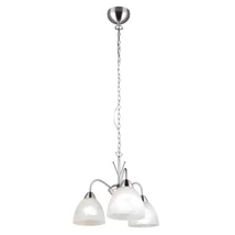 Candelabru Trio DOBBY, metal, sticla, nichel, albastru, E27 - Trio-R31053007