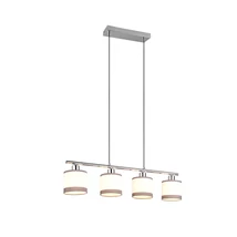 Pendul Trio DAVOS metal, textil, crom, alb, E14  - R31554006