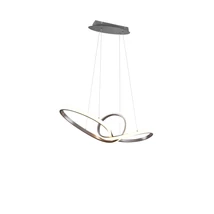Pendul Trio SANSA metal, nichel, LED, 3000K, 28W, 3200lm - R32751107