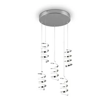Pendul Trio LAOLA metal, crom, LED, 4000K, 40W, 6250lm - R34185306