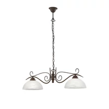 Pendul Trio COUNTRY metal, sticla, rugina, alb, E27 - R3432-24