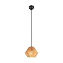 Pendul Trio LUCILLE hartie, negru, maro, E27 - Trio-R36111026