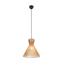 Pendul Trio ROSALIE metal, hartie, negru, maro, E27 - Trio-R36191036