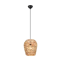 Pendul Trio JEAN metal, natural, negru, E27 - Trio-R36221036