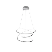 Pendul Trio BOLOGNA metal, crom, LED, 4000K, 36W, 5100lm - R37051106