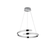 Pendul Trio PARMA metal, crom, LED, 4000K, 37W, 4500lm - R37071106