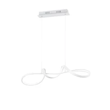 Pendul Trio PERUGIA metal, alb, LED, 4000K, 37W, 4500lm - R37091131