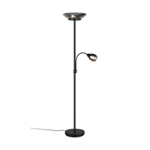 Lampadar Trio GERRY metal, plastic, negru, crom, E27+E14 - Trio-R40063132