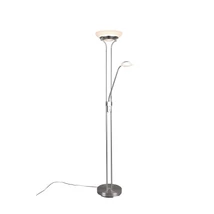 Lampadar Trio ORSON metal, sticla, nichel, alb, LED, 3000K, 1x28W, 3200lm, 1x6W, 600lm - R40073507