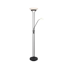 Lampadar Trio ORSON metal, sticla, negru, alb, LED, 3000K, 1x28W, 3200lm, 1x6W, 600lm - R40073532
