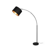 Lampadar Trio BOLIVIA metal, tesatura, negru, E27 - R40081080
