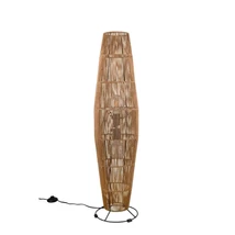 Lampadar Trio MIKI metal, hartie, negru, maro, E27 - R41102026