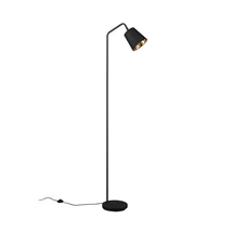 Lampadar Trio BUDDY metal, textil, negru, E27 - R41721032