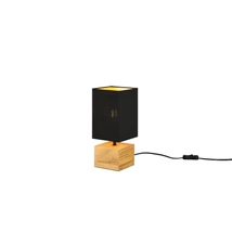 Veioza Trio WOODY lemn, tesatura, maro, negru, E14 - R50171080