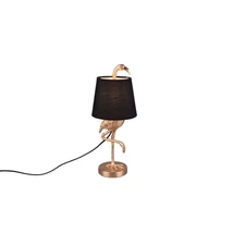 Veioza Trio LOLA plastic, tesatura, auriu, negru, E14 - R50251079