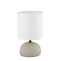 Veioza Trio LUCI ceramica, tesatura, cafea, alb, E14 - R50351025