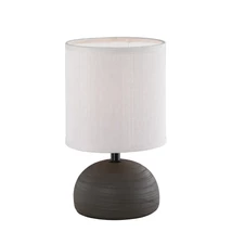 Veioza Trio LUCI ceramica, tesatura, cafea, maro, E14 - R50351026